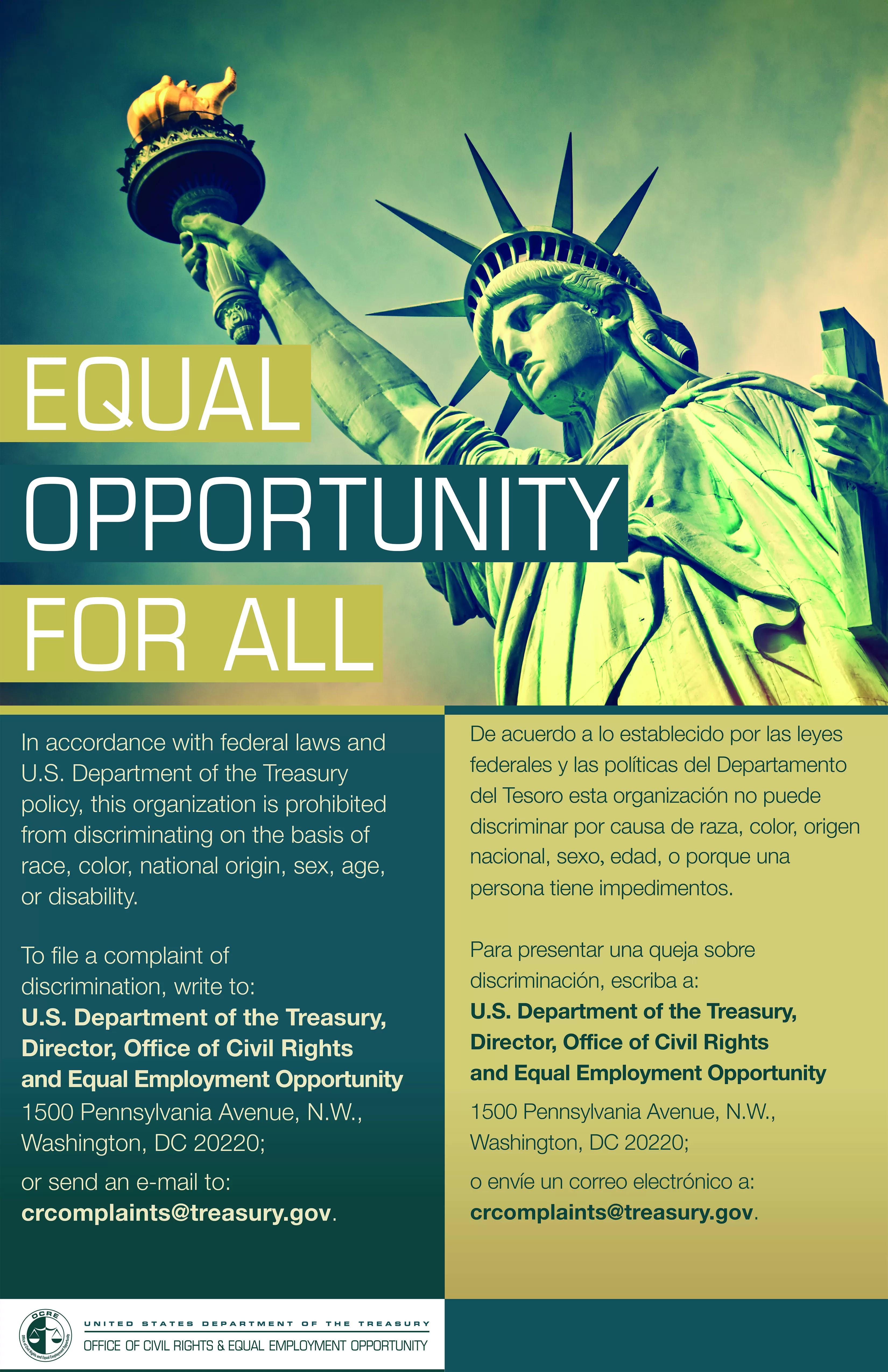 equal opportunity federal poster